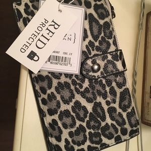 Animal print wallet NWT